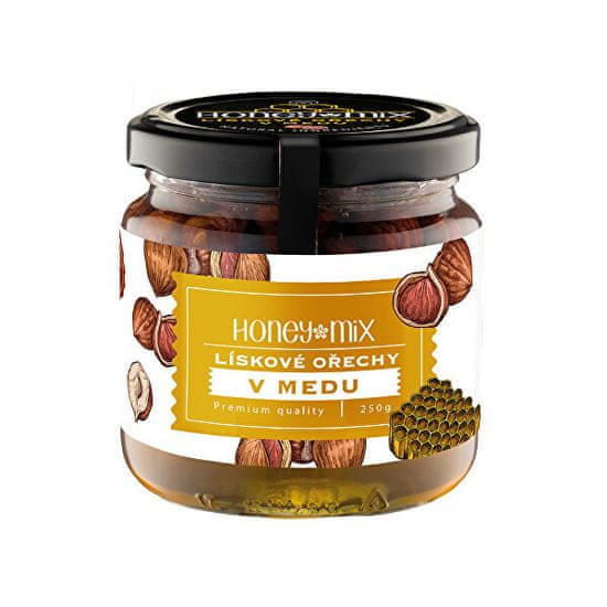 HoneyMix Lieskové orechy v mede 250 g
