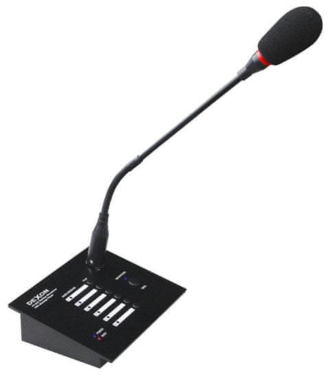 DEXON  Prepážkový mikrofón s prehrávačom hlásení PA 600