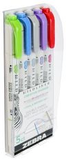 ZEBRA Pen Sada zvýrazňovačov "Mildliner Cool and Refined", 5 farieb, 1,0 / 3,5 mm, obojstranný 78205