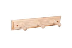 Čisté dřevo Nástenný vešiak drevený 30cm