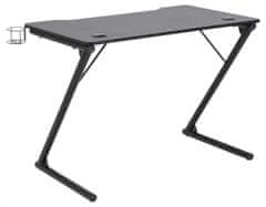 Design Scandinavia Herný stôl Trooper, 100 cm, čierna