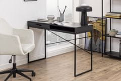 Design Scandinavia Pracovný stôl Seaford, 110 cm, MDF, čierna