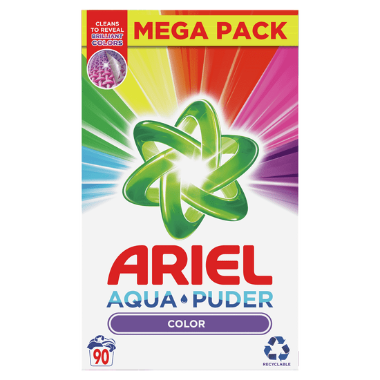 Ariel AquaPuder Color Prací Prášok 90 Praní