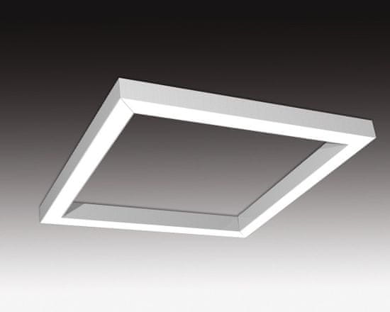 SEC SEC Závesné LED svietidlo nepriame osvetlenie WEGA-FRAME2-AA-DIM-DALI, 90 W, eloxovaný AL, 1444 x 1444 x 50 mm, 3000 K, 11800 lm 321-B-007-01-00-SP