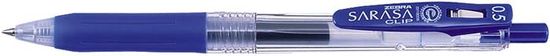 Zebra Gélové pero "Sarasa Clip", modrá, 0,33 mm, stláčací mechanizmus, 14312