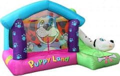 Happy Hop Puppy Land, skákací hrad so šmýkačkou Šteniatka