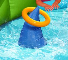 Happy Hop Nový Sharks Club - vodná šmýkačka s bazénikom v nových farbách