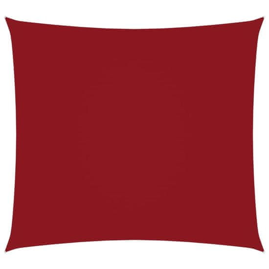 Vidaxl Tieniaca plachta oxfordská látka štvorcová 7x7 m červená