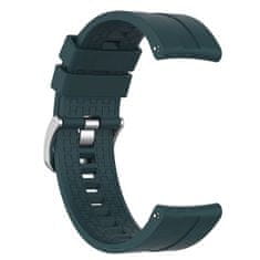 BStrap Silicone Cube remienok na Huawei Watch GT 42mm, dark green