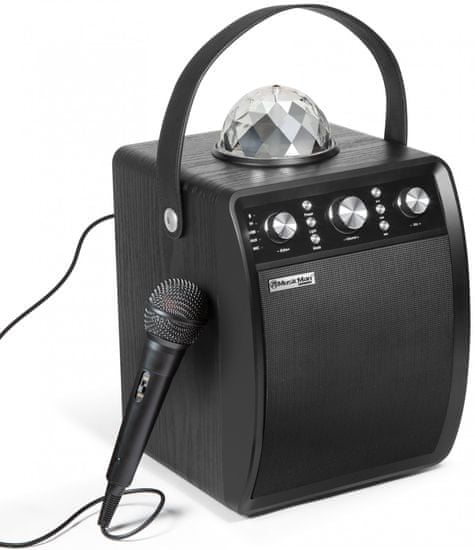 Technaxx Disco reproduktor + mikrofón, čierny (BT-X53)