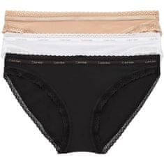 Calvin Klein 3 PACK - dámske nohavičky Bikini QD3804E-FIY (Veľkosť S)