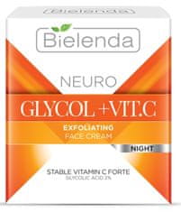 Bielenda NEURO Glycol + Vitamin C exfoliačný pleťový krém noc 50ml