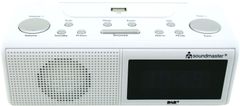 UR8350WE, rádiobudík s DAB+, USB, biela/sivá
