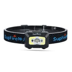 Superfire X30 LED čelovka s bezkontaktným spínačom 500lm, čierna