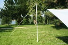 Peddy Shield Slnečná plachta trojuholníková 5 x 5 x 5 m krémová biela