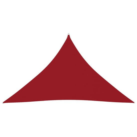 Vidaxl Tieniaca plachta oxfordská látka trojuholníková 4x4x5,8 m červená