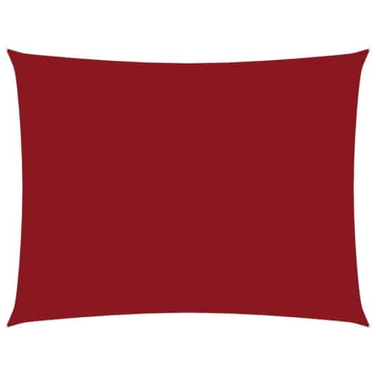 Vidaxl Tieniaca plachta oxfordská látka obdĺžniková 2,5x3 m červená