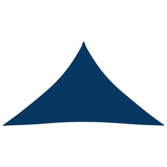 Vidaxl Tieniaca plachta oxfordská látka trojuholníková 4x4x5,8 m modrá