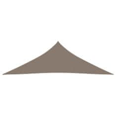 Vidaxl Tieniaca plachta oxfordská látka trojuholníková 2,5x2,5x3,5 m sivohnedá
