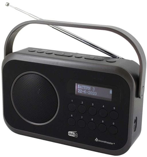 Soundmaster DAB270SW, DAB+/FM rádio, čierna