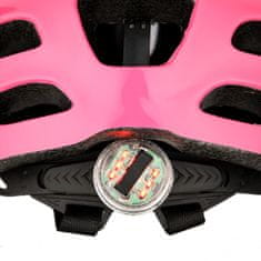 Nils Extreme helma MTW01 s blikačkou ružová veľkosť XS