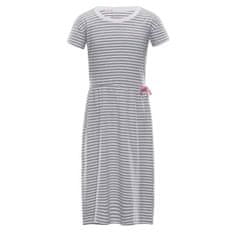 ALPINE PRO dievčenské šaty Trango 104 - 110 šedé