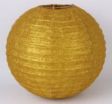 Lampión 35cm zlatý, glitrovaný