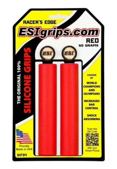 ESI gripy Racer&#39;s Edge červené
