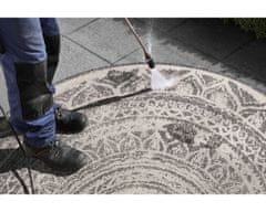 NORTHRUGS Kusový koberec Twin Supreme 104164 Siruma Grey/Cream – na von aj na doma 140x140 (priemer) kruh