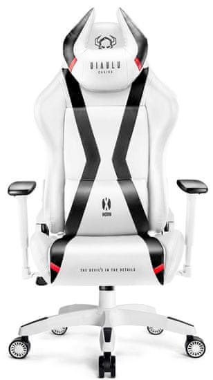 Diablo Chairs X-Horn 2.0, biela/čierna (5902560337853)