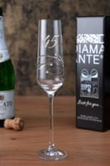 Diamante Výročný pohár na šampanské a prosecco k 45. výročiu