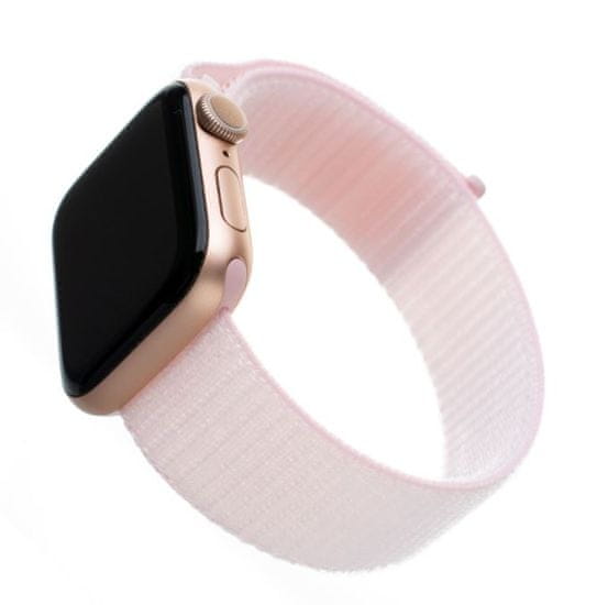 FIXED Nylonový remienok Nylon Strap pre Apple Watch 40 mm/ Watch 38 mm, ružový FIXNST-436-PI