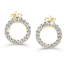 Cutie Diamonds Luxusné náušnice zo žltého zlata s briliantmi DZ60240-30-00-X-1