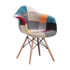 IDEA nábytok Jedálenská stolička DUO patchwork farebná