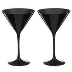 Diamante Dva čierne Ghost poháre na koktail a Martini