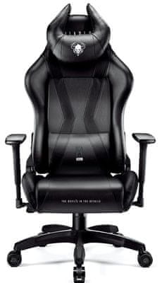 Diablo-Chairs X-Horn 2.0, detská, čierna (5902560336979) herná ergonomická stolička hybridné 3D nastaviteľné podrúčky