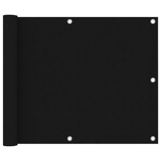 Vidaxl Balkónová markíza, čierna 75x300 cm, oxfordská látka