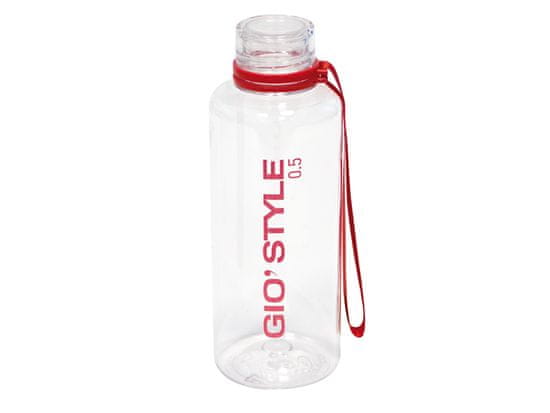 Gio Style Fľaša na pitie s pútkom červená 0,5 l