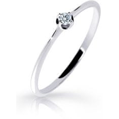 Cutie Diamonds Jemný prsteň z bieleho zlata s briliantom DZ6729-2931-00-X-2 (Obvod 58 mm)