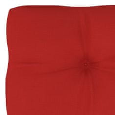 Vidaxl Podložka na paletovú sedačku, červená 80x40x10 cm