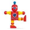 Drevený ohybný robot, červeno-žltý