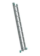 ALVE Hliníkový rebrík dvojdielny, 2x11 priečok, dĺžka 315/513 cm - ALVE Eurostyl