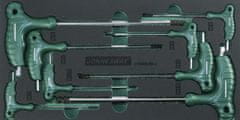Jonnesway Modul penový - kľúče Imbus s guličkou a T rukoväťou, H2 - H10, 8 ks - JONNESWAY H10MB08KV