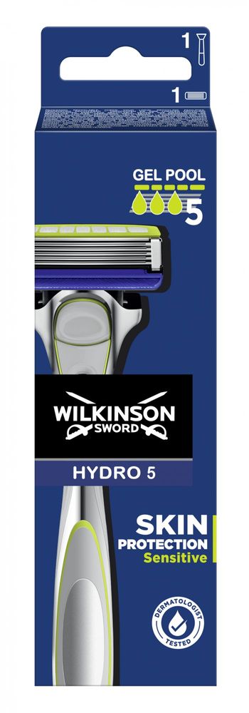 Wilkinson Sword Hydro 5 Skin Protection Sensitive holiaci strojček + 1 náhradná hlavica