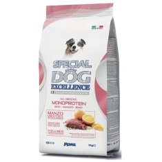 Monge SPECIAL DOG EXCELLENCE MONOPROTEIN 3kg hovädzie mäso - monoproteinové krmivo pre psov všetkých plemien