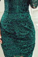 Numoco Dámske krajkové šaty Escoved zelená L