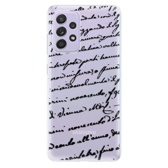 iSaprio Silikónové puzdro - Handwriting 01 - black pre Samsung Galaxy A52