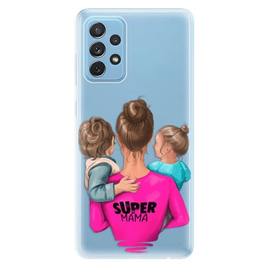 iSaprio Silikónové puzdro - Super Mama - Boy and Girl pre Samsung Galaxy A72