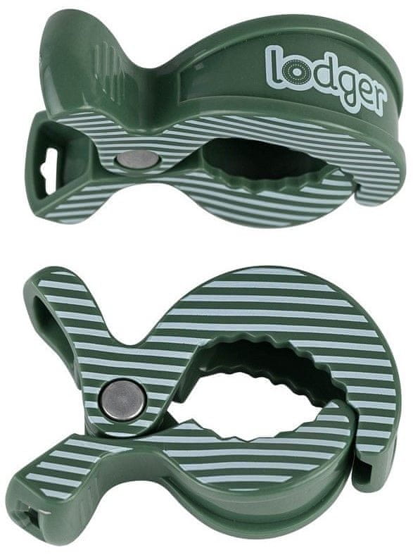 Lodger Swaddle Clip print 2-balenie Green Bay-Stripe