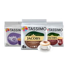 Tassimo Tassimo PACK MALL kapsule -1x Cafe Crema XL, 1x Milka, 1x Cappucino